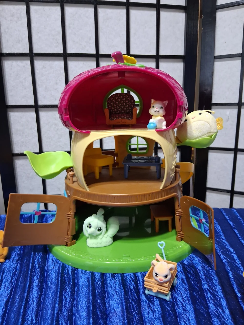 Playhouse Treehouse Toy Set - Pink and Green